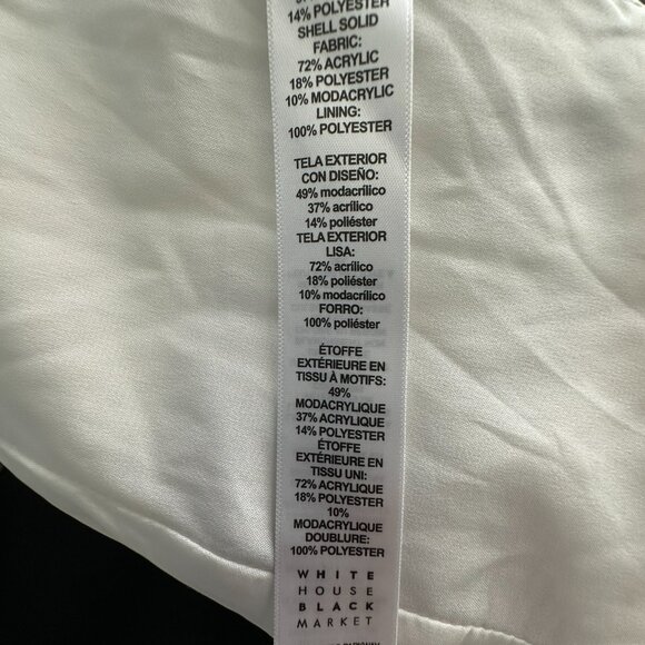 WHBM Faux Fur Chevron Vest w/ Hook and Eye Closure Size M EUC - Picture 6 of 11